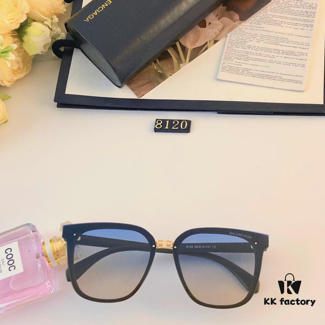 BalenCiaga Women's Sunglasses, Frameless Round UV-Protective Sunglasses, Slimming Fashionable Ins Trendy Streetwear Eyewear for Stylish Look