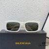 High-end! Official Website New Arrival Synchronization BALENCIAGA Balenciaga Signature Double BB Matte Logo Temples Oversized Frame Minimalist Stylish and Face-Contouring