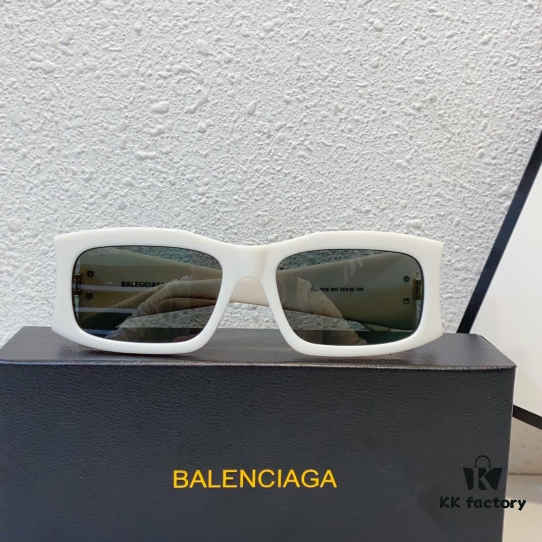 High-end! Official Website New Arrival Synchronization BALENCIAGA Balenciaga Signature Double BB Matte Logo Temples Oversized Frame Minimalist Stylish and Face-Contouring