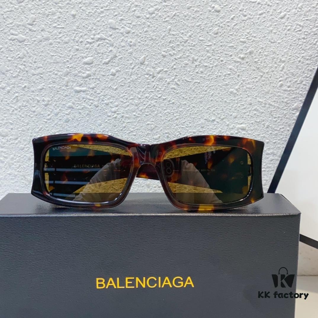 High-end! Official Website New Arrival Synchronization BALENCIAGA Balenciaga Signature Double BB Matte Logo Temples Oversized Frame Minimalist Stylish and Face-Contouring