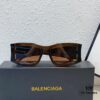 High-end! Official Website New Arrival Synchronization BALENCIAGA Balenciaga Signature Double BB Matte Logo Temples Oversized Frame Minimalist Stylish and Face-Contouring