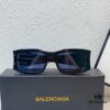 High-end! Official Website New Arrival Synchronization BALENCIAGA Balenciaga Signature Double BB Matte Logo Temples Oversized Frame Minimalist Stylish and Face-Contouring