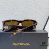 High-end! Official Website New Arrival Synchronization BALENCIAGA Balenciaga Signature Double BB Matte Logo Temples Oversized Frame Minimalist Stylish and Face-Contouring