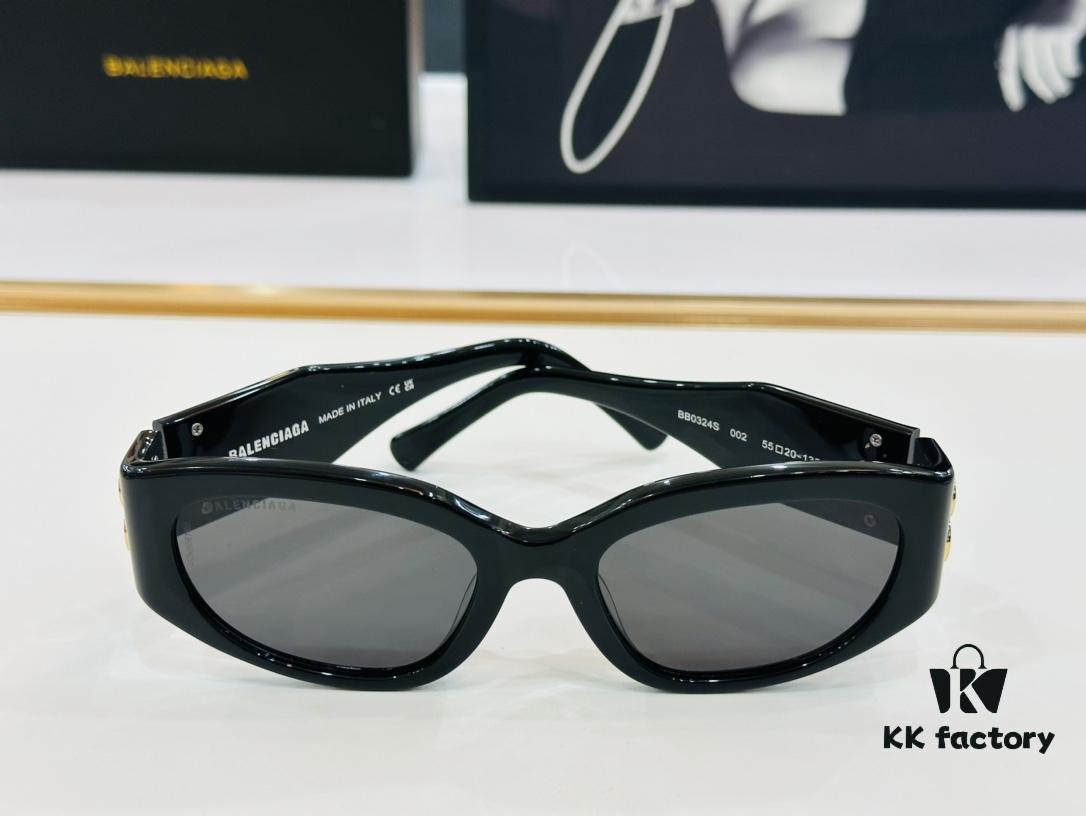 BALENCIAGA BB0324S Sunglasses, Size 55-20-130, Unique and Stylish Design, Highly Versatile Fashion Eyewear