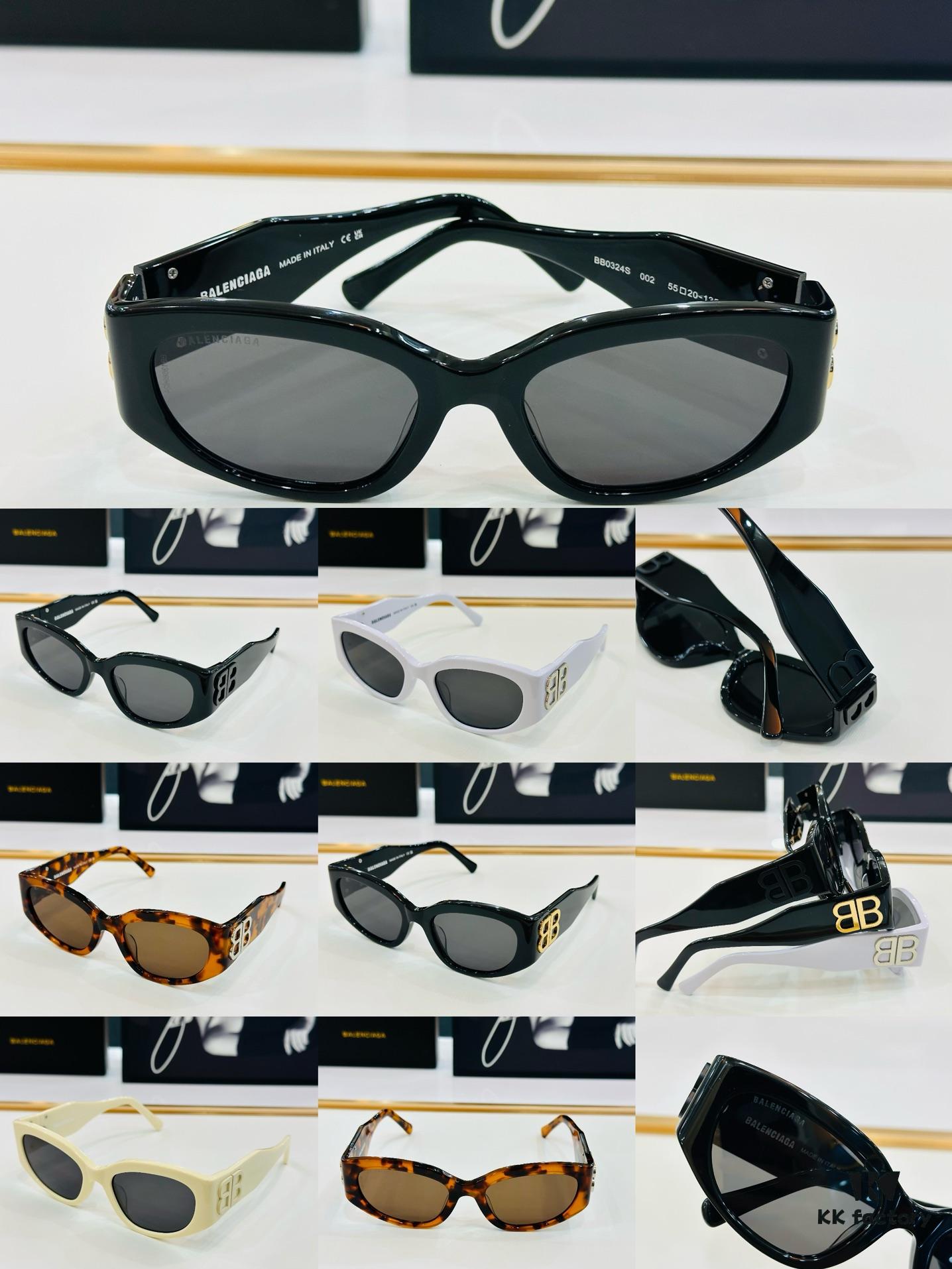BALENCIAGA BB0324S Sunglasses, Size 55-20-130, Unique and Stylish Design, Highly Versatile Fashion Eyewear