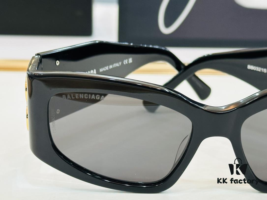 BALENCIAGA BB0321S Size 57□18-130 Stylish Unisex Sunglasses with Unique Frame Design