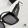 2022 Spring New Arrival – BALENCIAGA BB0119 Balenciaga Square Sunglasses with Full-Logo Temple Design