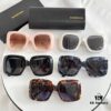 2022 Spring New Arrival – BALENCIAGA BB0119 Balenciaga Square Sunglasses with Full-Logo Temple Design