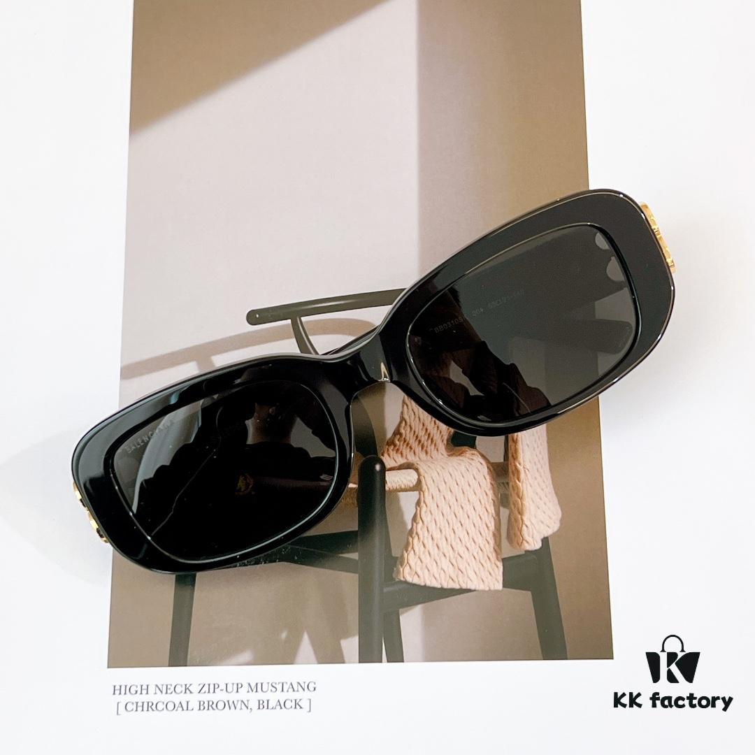 BALENCIAGA BB0310SK Black and Gold Sunglasses