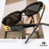 BALENCIAGA BB0310SK Black and Gold Sunglasses