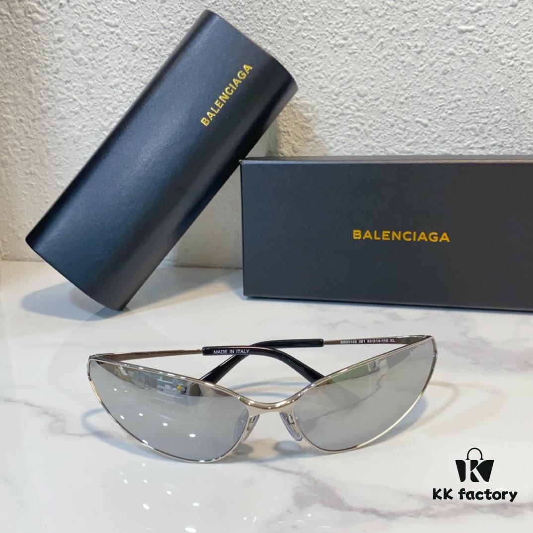 160 Balenciaga BB0315S 63-14-140 High-End Original BB Nose Pad Sunglasses