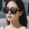 HERMES Spring 2025 New Arrival Original Luxury Square Sunglasses - High-Quality Authentic Design