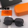 HERMES 2025 Spring New Arrival Original Release Famous Internet Hit Ultra Popular Blue Classic Luxury Fashion Square Sunglasses High-Quality Authentic H8303
