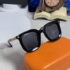 Hermes 2025 New Arrival Retro Square Unisex Sunglasses for Women, Slimming Design for Round Faces, Fashionable Metal-Frame with Hollow Temples, Stylish UV-Protection Sunglasses