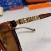 Hermes 2025 New Arrival Retro Square Unisex Sunglasses for Women, Slimming Design for Round Faces, Fashionable Metal-Frame with Cut-Out Temples, UV-Protective Sunglasses
