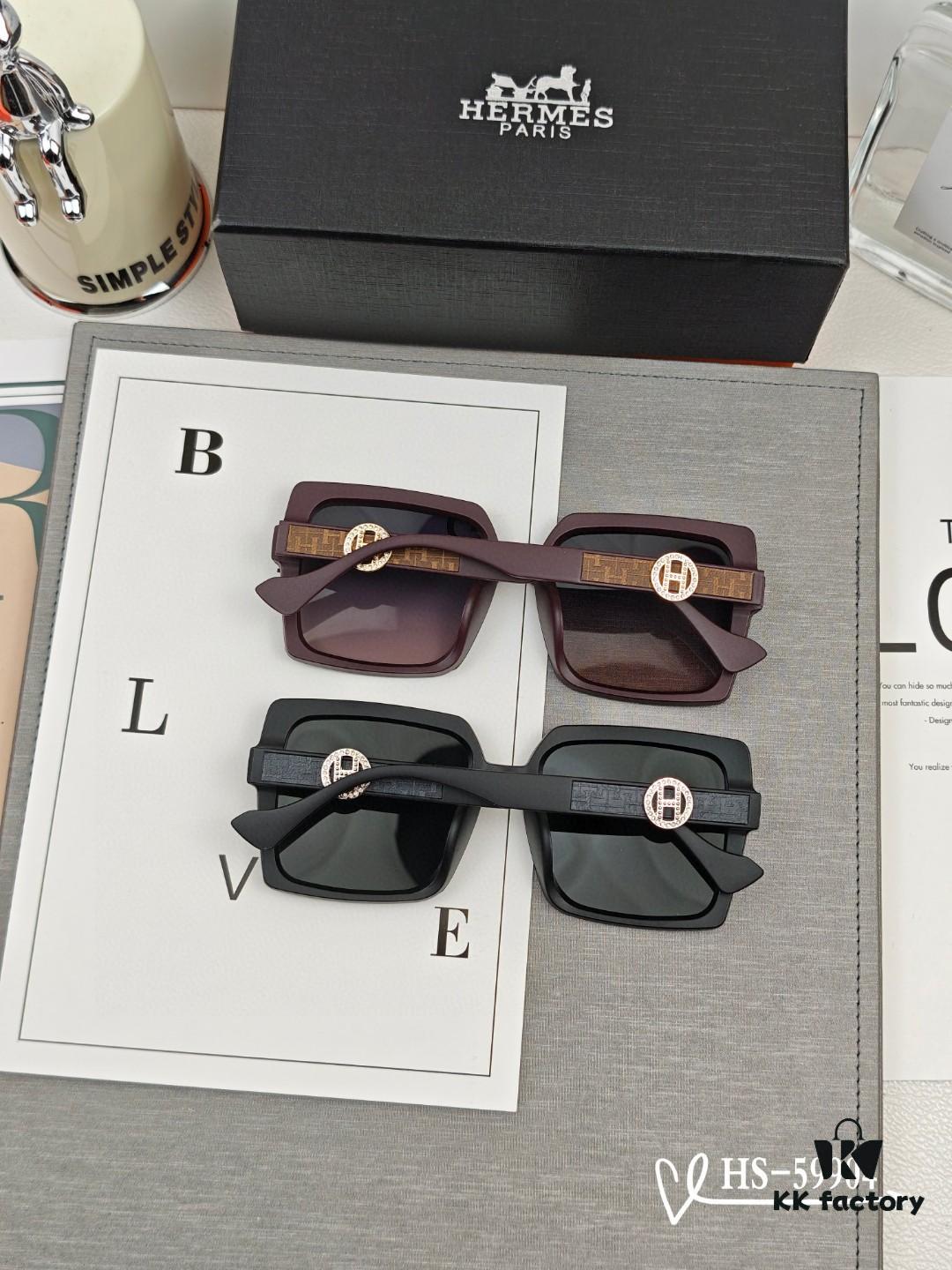 Hermès | New Arrival Sunglasses with Polarized Lenses, Lightweight TR90 Frame, UV Protection for Outdoor Travel and Driving