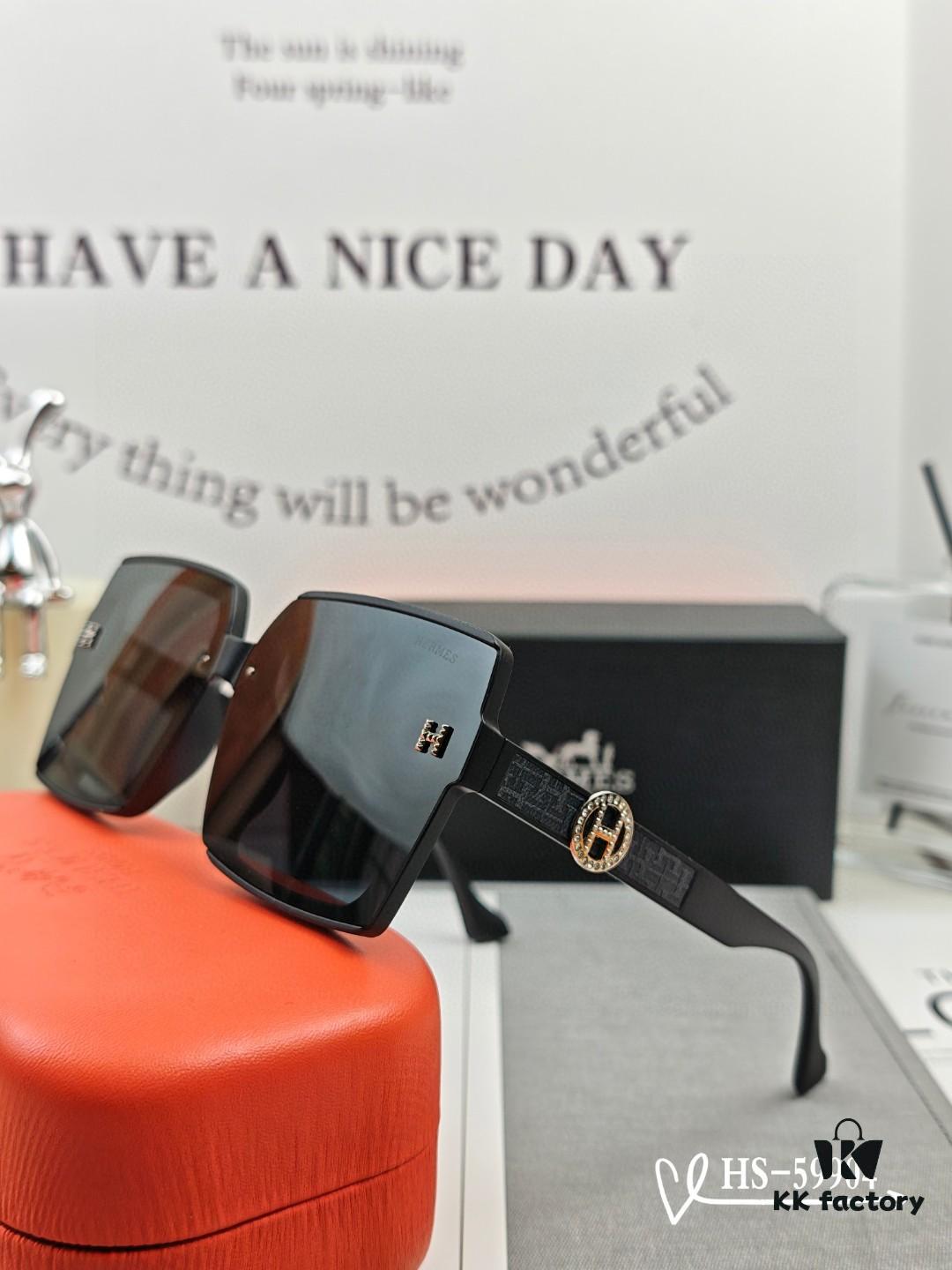 Hermès | New Arrival Sunglasses with Polarized Lenses, Lightweight TR90 Frame, UV Protection for Outdoor Travel and Driving