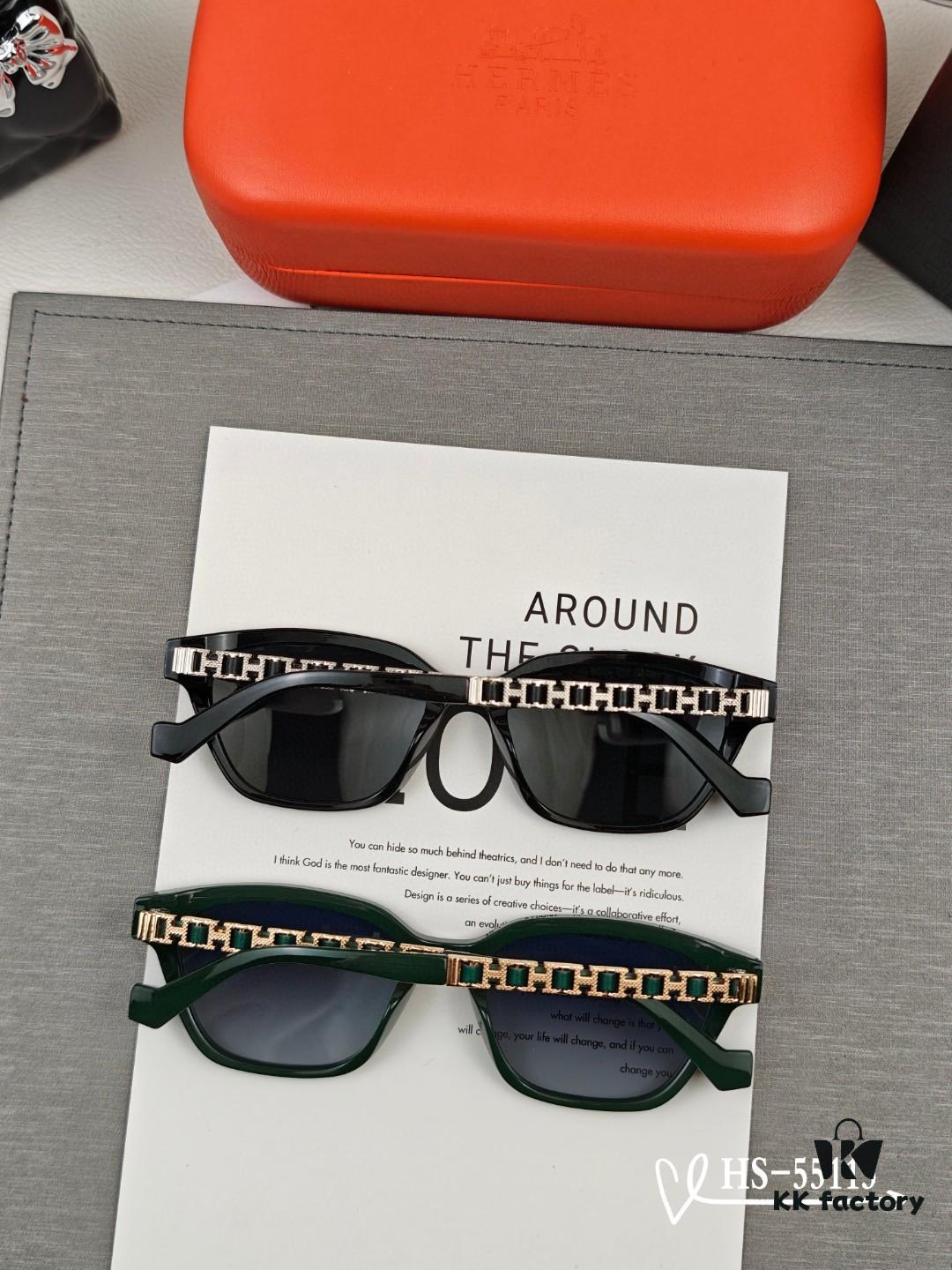 Hermès | New Model 55113 TR90 Lightweight Sunglasses with Polarized Lenses, Stylish and Comfortable for Travel and Driving