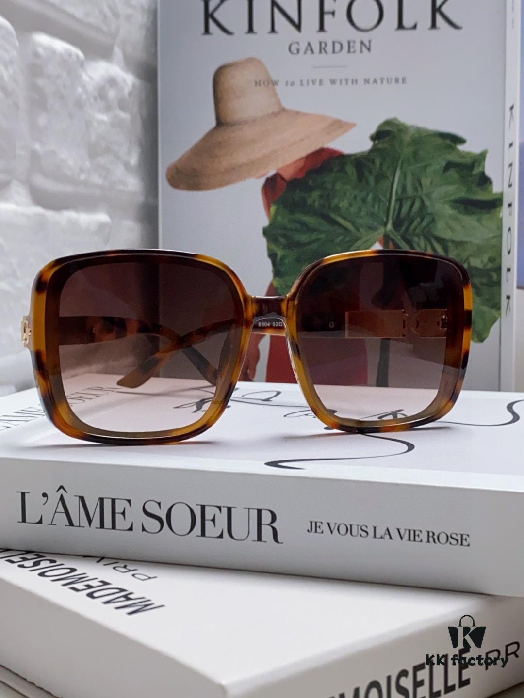 Hermes 2024 New Arrival Women's Oversized Round-Square Sunglasses with Polarized UV Protection for Driving, Face-Framing Sun Glasses