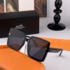HERMES Spring 2025 New Arrival Original Luxury Square Sunglasses - High-Quality Designer Shades with Iconic Logo