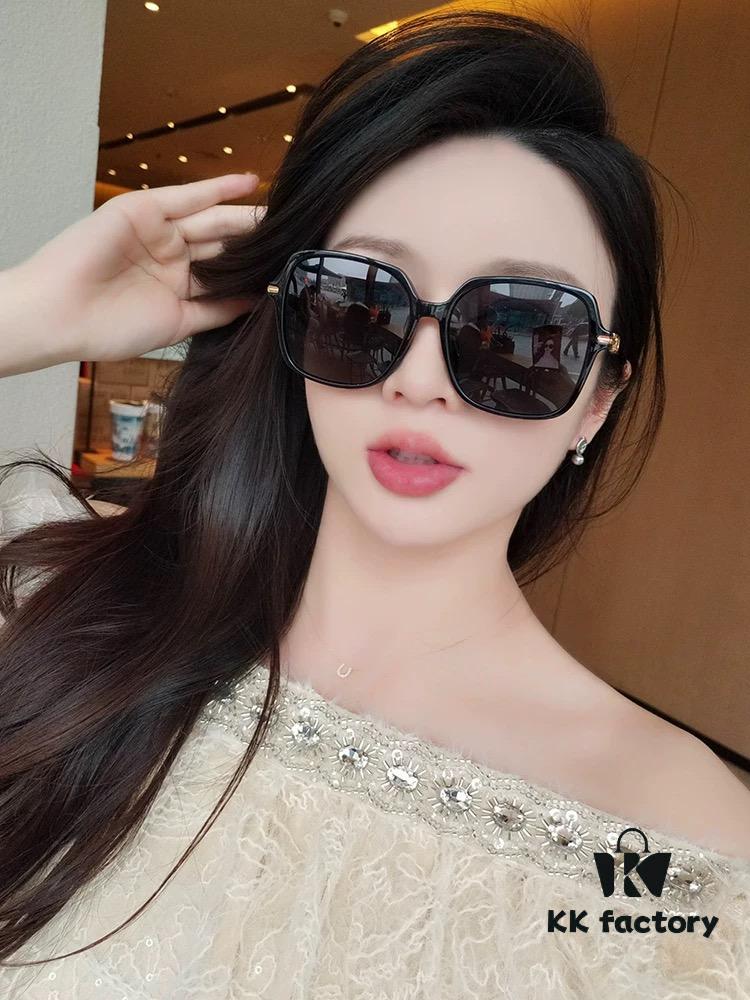 HERMES 2025 Spring New Arrival Original Release Famous Internet Sensation Ultra Popular Blue Classic Luxury Square Sunglasses