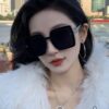 HERMES 2025 Spring New Arrival Original Release Famous Internet Influencer Ultra Popular Luxury Square Sunglasses Classic Full-Frame Design High-Quality Authentic Brand Model: H1301