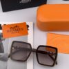 HERMES 2025 Spring New Arrival Original Release Famous Internet Influencer Ultra Popular Luxury Square Sunglasses Classic Full-Frame Design High-Quality Authentic Brand Model: H1301