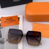 HERMES 2025 Spring New Arrival Original Release Famous Internet Influencer Ultra Popular Luxury Square Sunglasses Classic Full-Frame Design High-Quality Authentic Brand Model: H1301