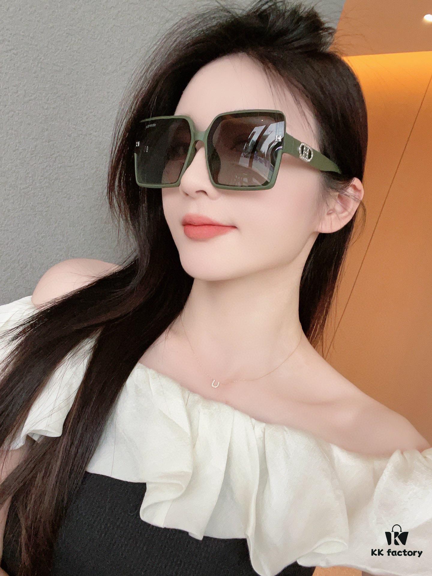 Polarized Series Sunglasses HERMES Original Release H6107 Luxury Square Frame Sunglasses