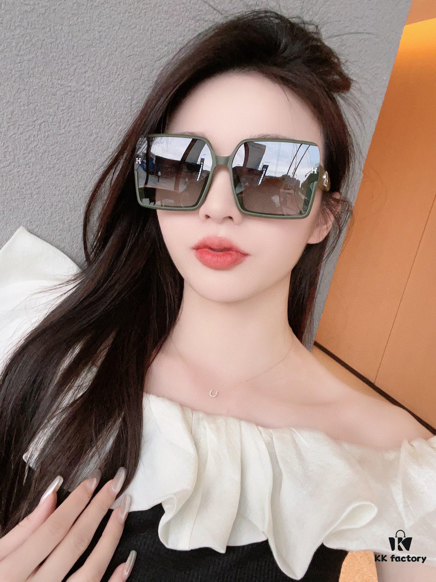 Polarized Series Sunglasses HERMES Original Release H6107 Luxury Square Frame Sunglasses