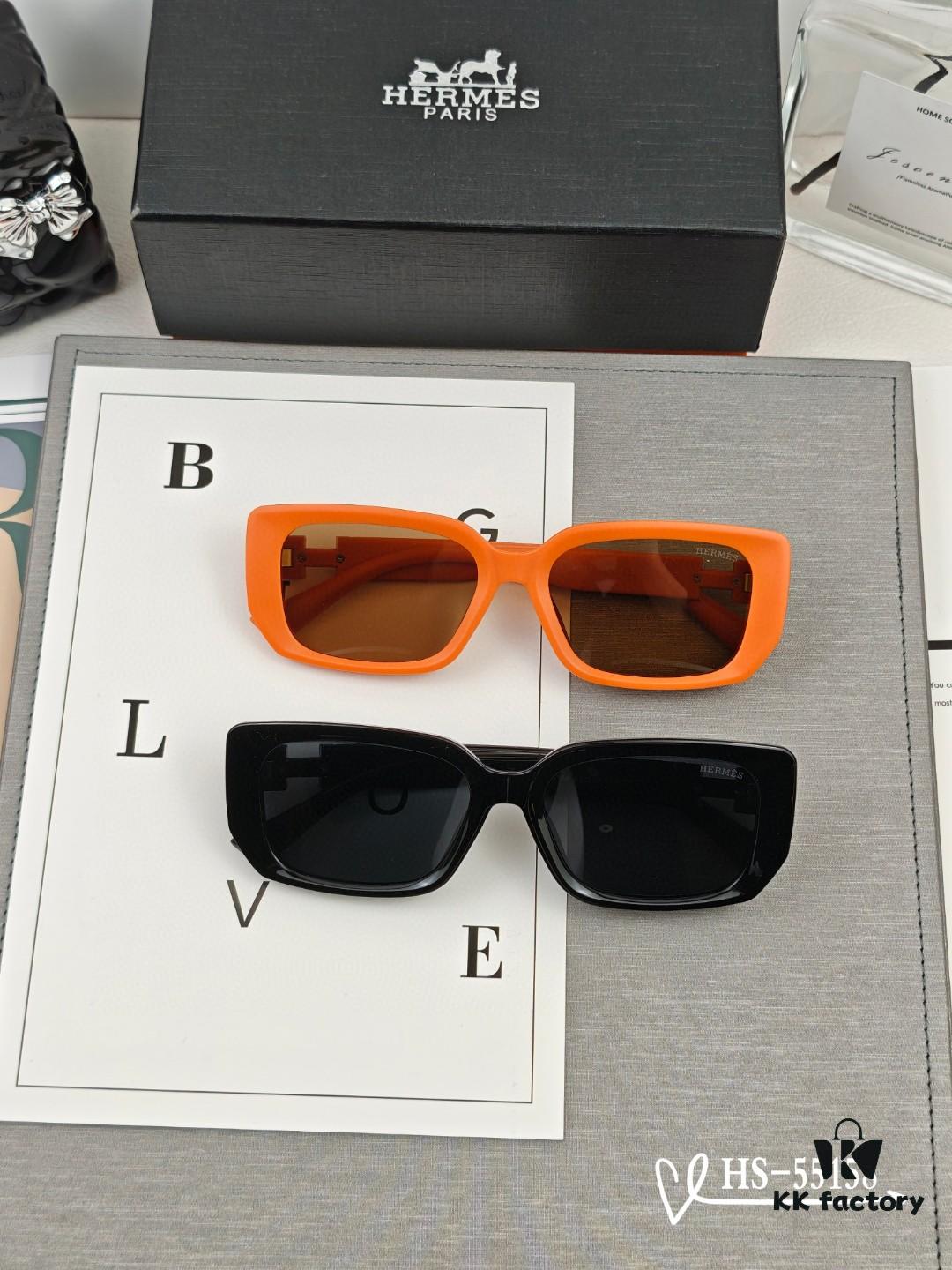 Hermès | New Model Sunglasses with Polarized Lenses, Lightweight TR90 Frame, UV & Glare Protection, Ideal for Travel and Driving