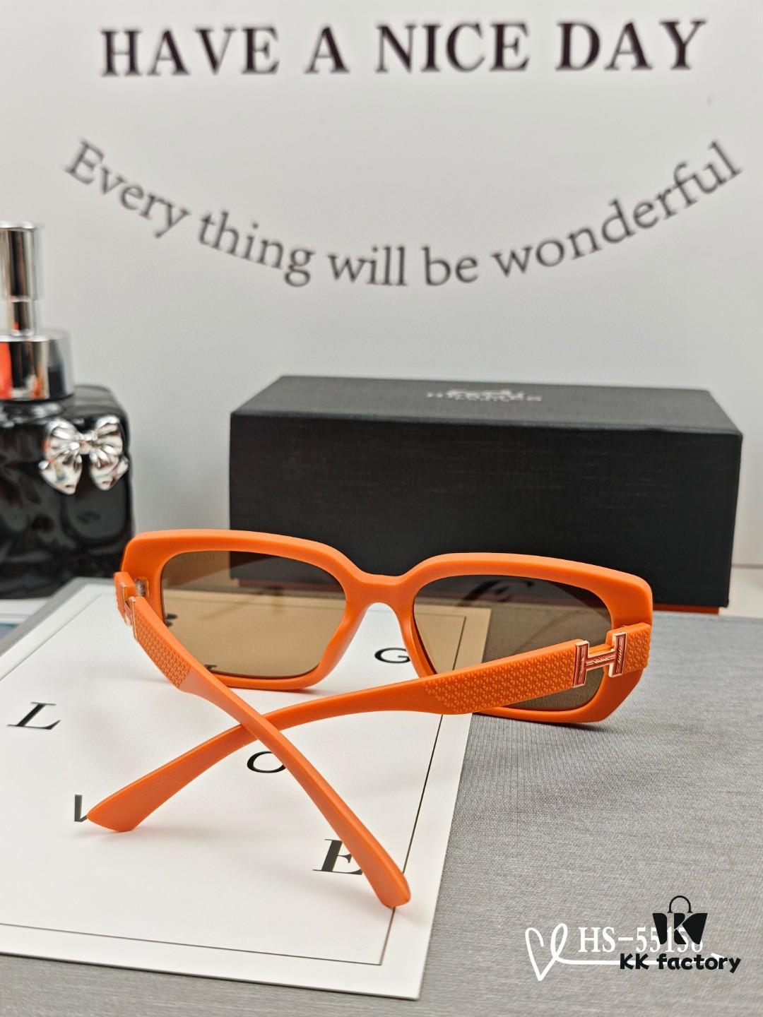 Hermès | New Model Sunglasses with Polarized Lenses, Lightweight TR90 Frame, UV & Glare Protection, Ideal for Travel and Driving