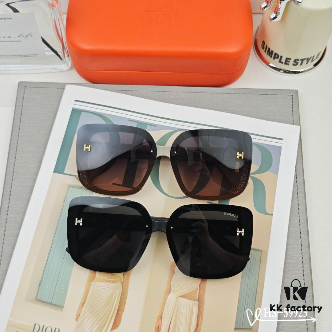 Hermès | New Arrival Sunglasses with Polarized Lenses, Lightweight TR90 Frame, UV Protection, Fashionable Design for Travel and Driving