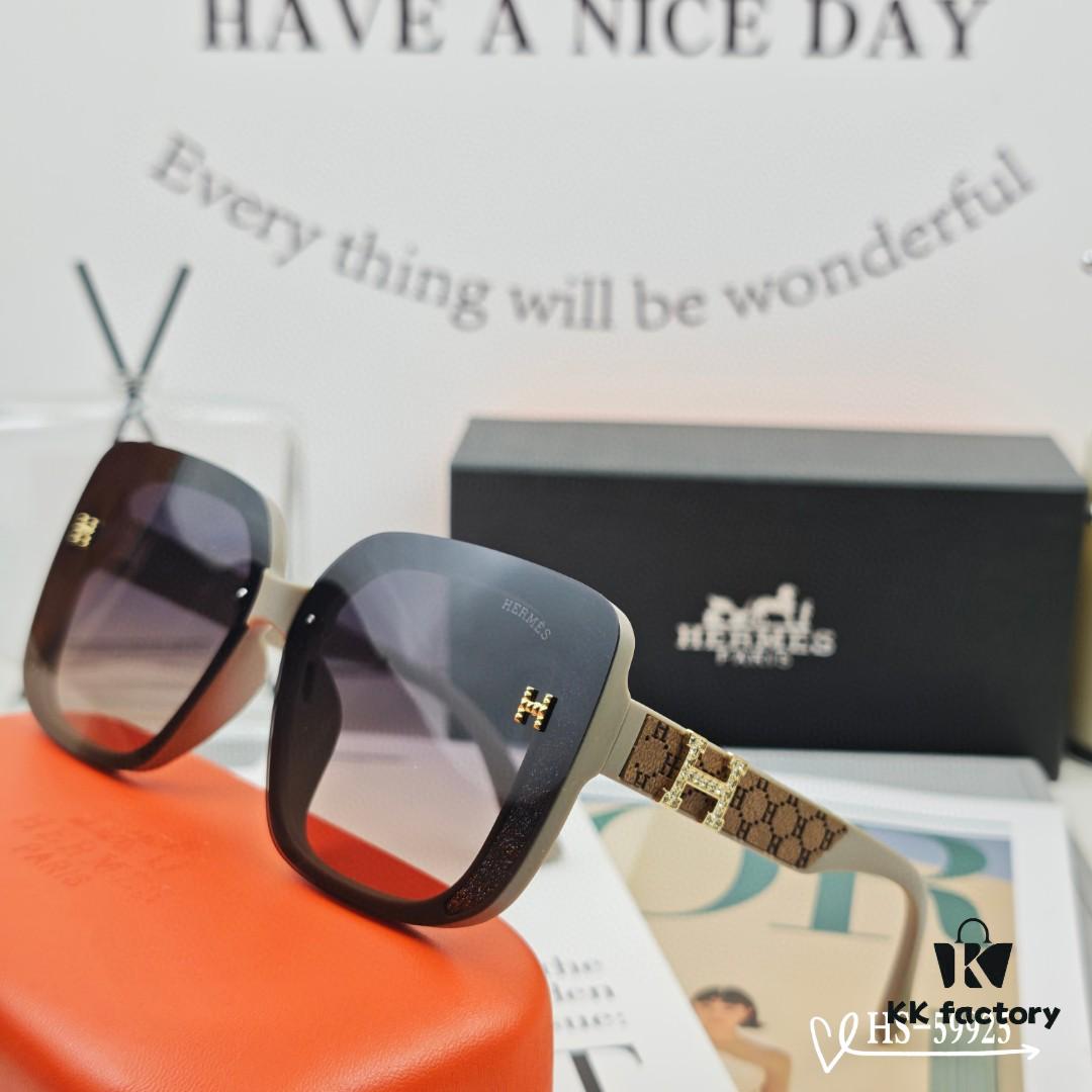 Hermès | New Arrival Sunglasses with Polarized Lenses, Lightweight TR90 Frame, UV Protection, Fashionable Design for Travel and Driving