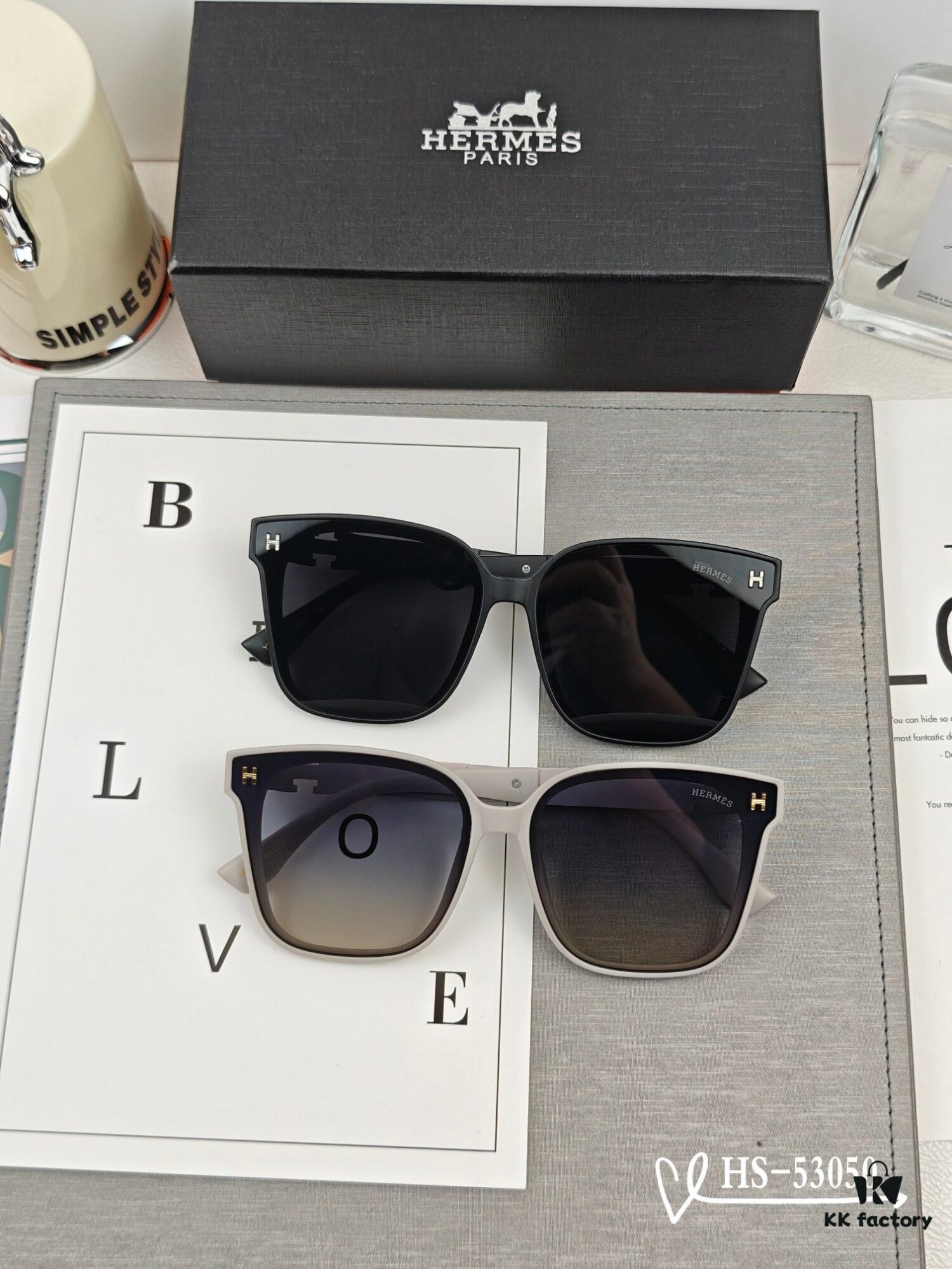 Hermès | New Model 53050 TR90 Frame Sunglasses with Polarized Lenses, Lightweight and Comfortable for Travel and Driving