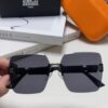 Hermes 2025 New Unisex Frameless Square Sunglasses UV Protection Stylish Beach Sun Glasses for Driving Face-Framing Sunblock Eyewear