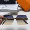 Hermes 2025 New Arrival Frameless Square Sunglasses, UV Protection Beach Sun Glasses with Slimming Effect, Stylish Unisex Driving Shades