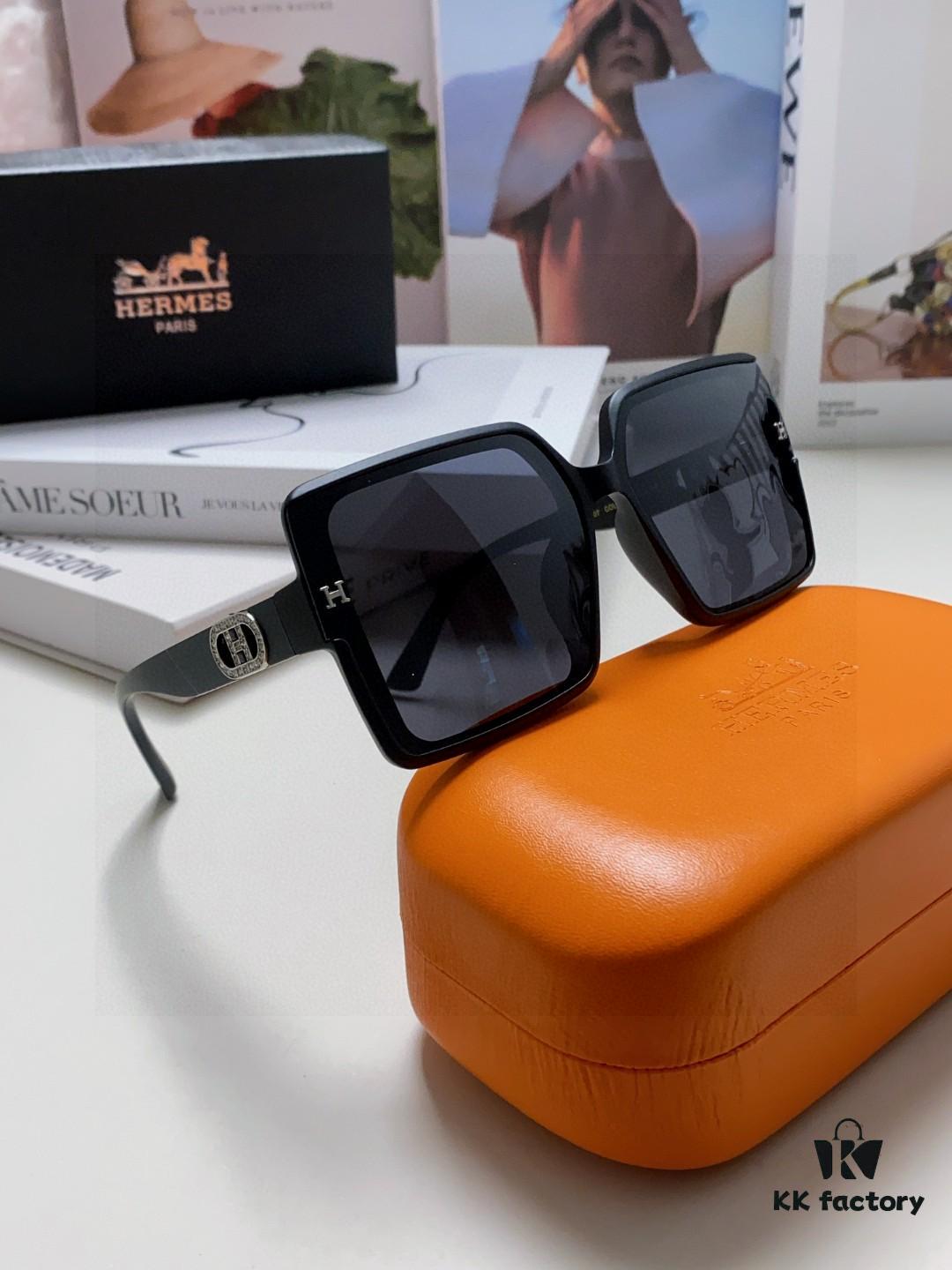 Hermes Women's Polarized Sunglasses 2025 New Arrival Premium UV Protection Anti-UV Eyewear Slimming Effect