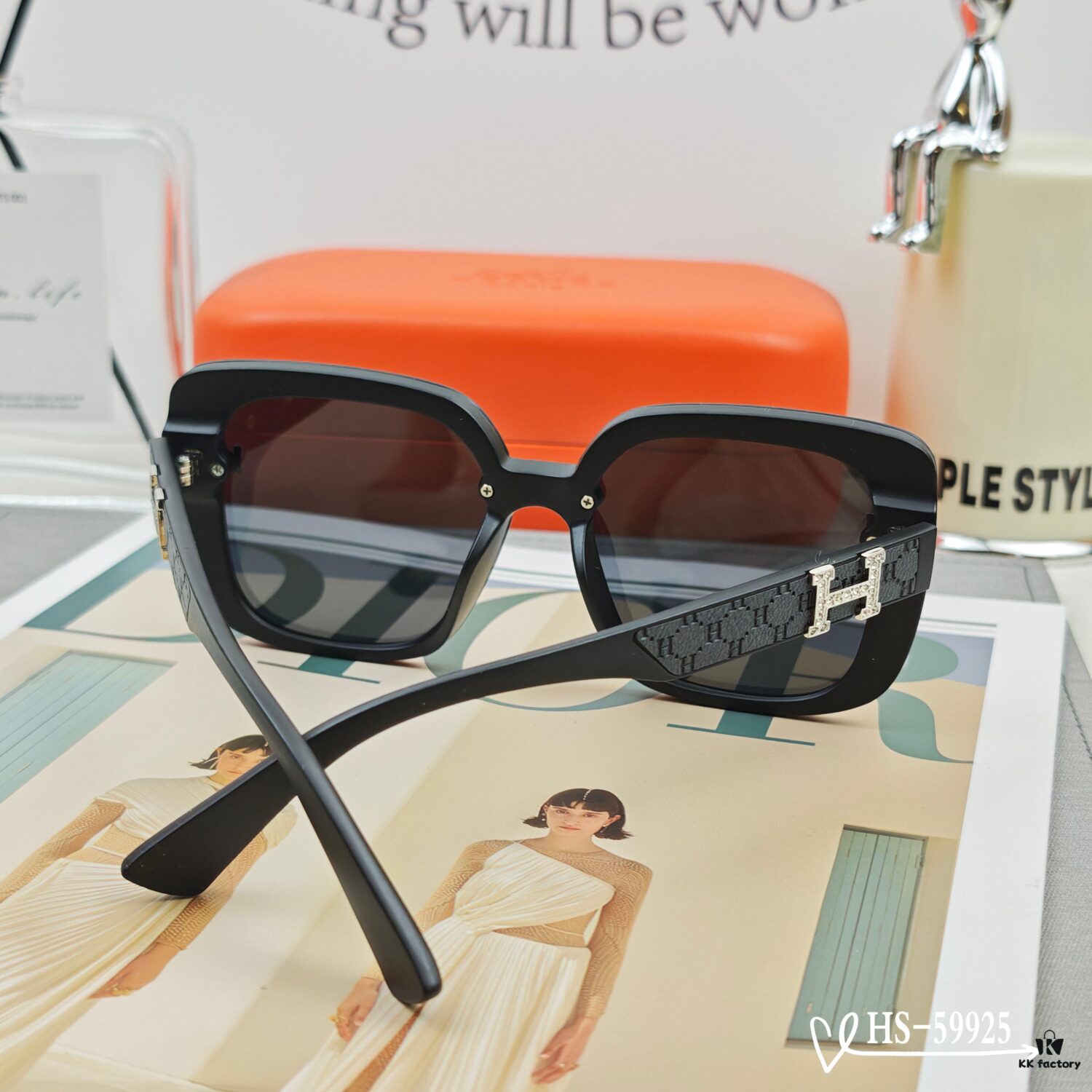 Hermès | New Model 59925 TR90 Frame Lightweight Polarized Sunglasses with Polaroid Lens for Travel and Fashion