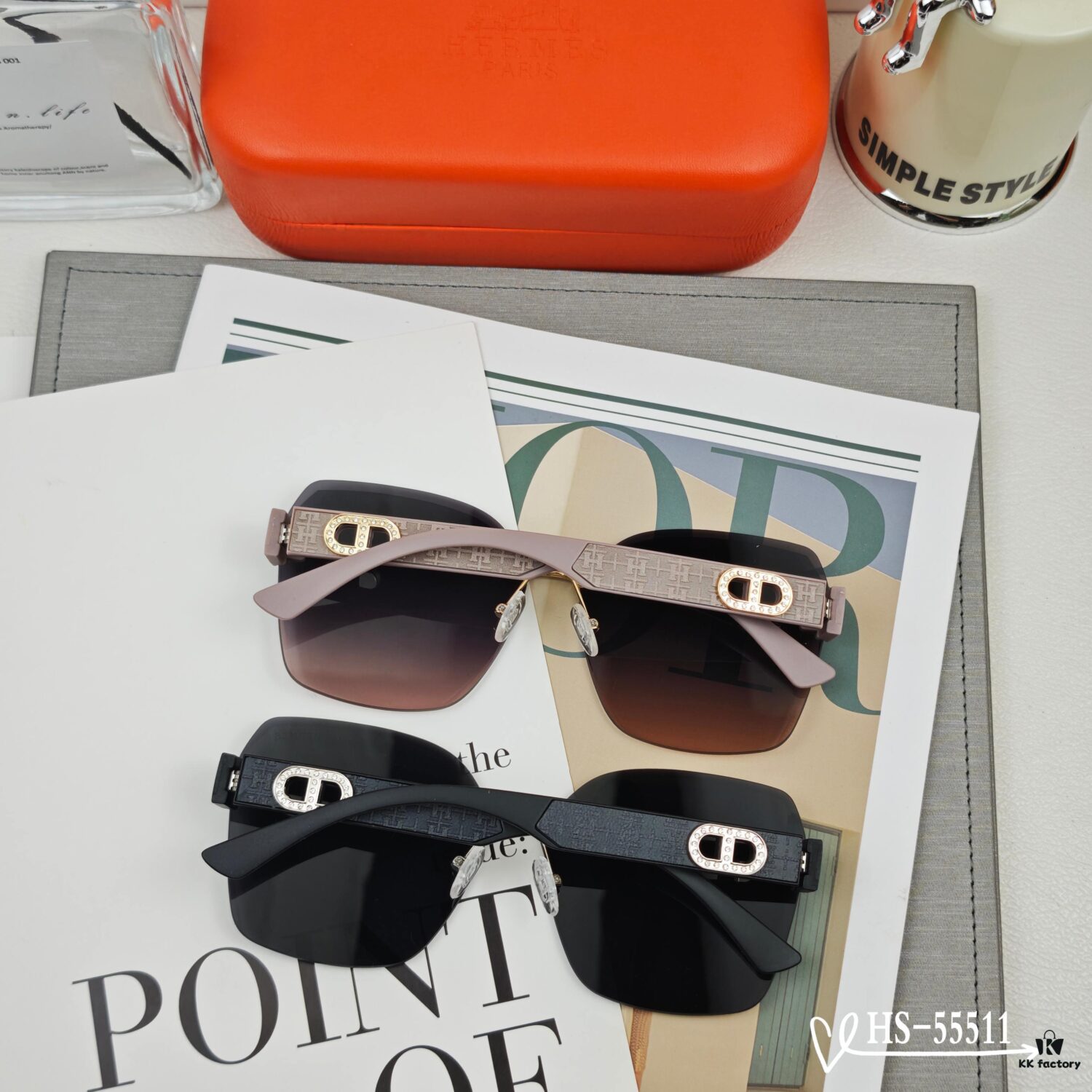 Hermes - Polarized Sunglasses with POLAROID Resin Lenses, TR90 Frame, Lightweight and Comfortable, Model: 55511