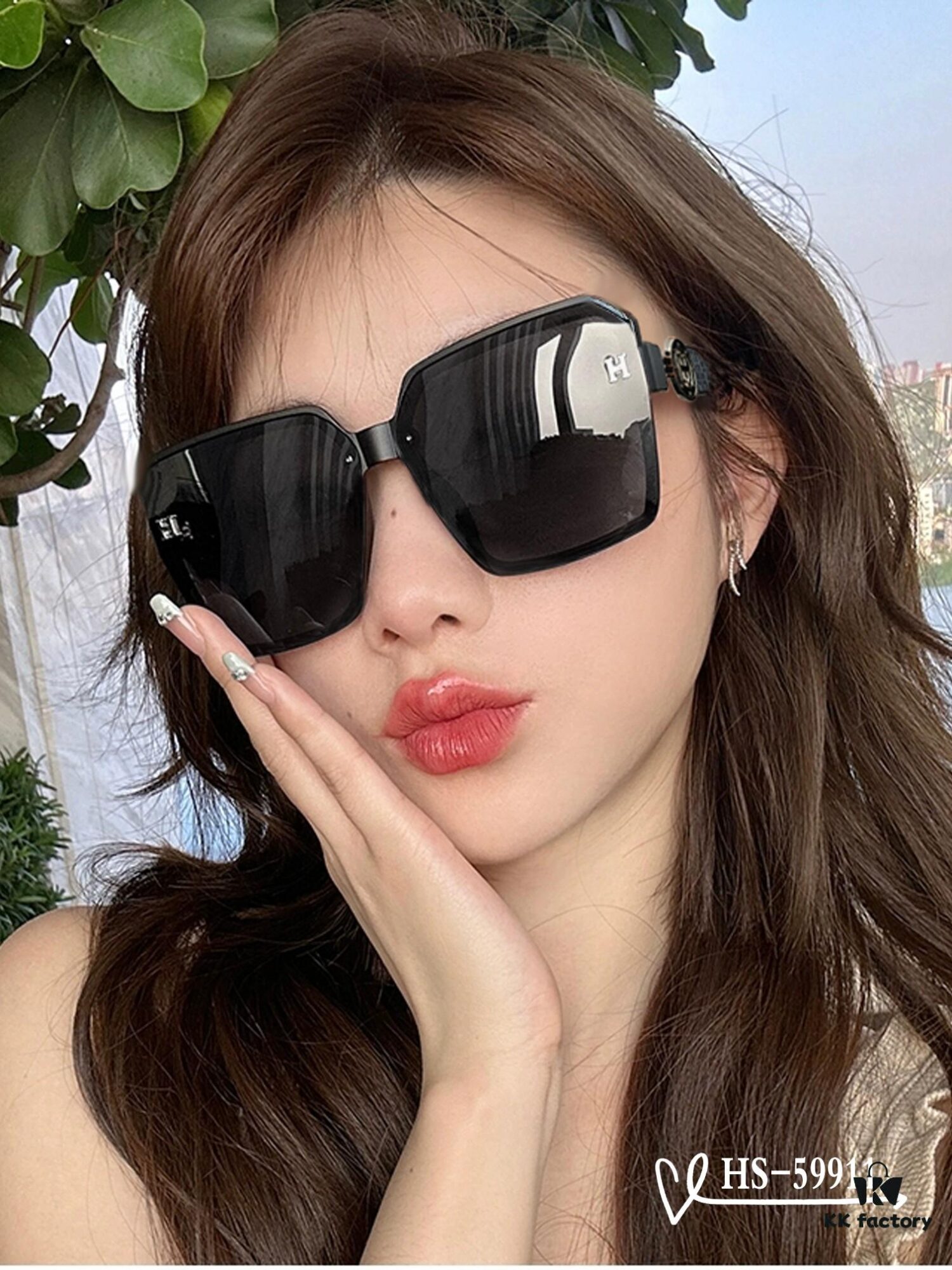 Hermes - HERMES, New Model Sunglasses with Polarized Lenses, Lightweight TR90 Frame, Ideal for Travel and Driving, Fashionable Sun Protection Eyewear