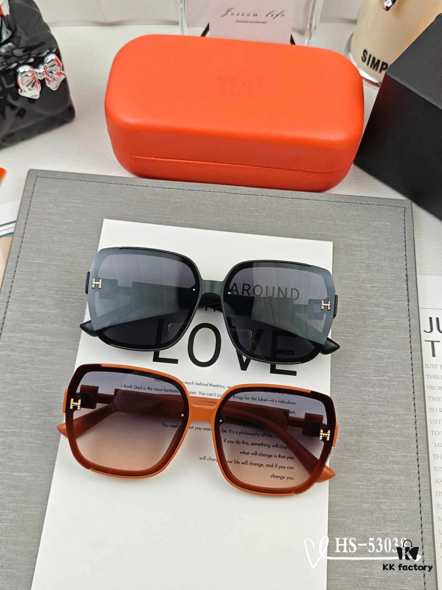 Hermès | New Arrival Sunglasses with Polarized Lenses, Lightweight TR90 Frame, UV & Glare Protection, Fashionable Driving & Travel Eyewear