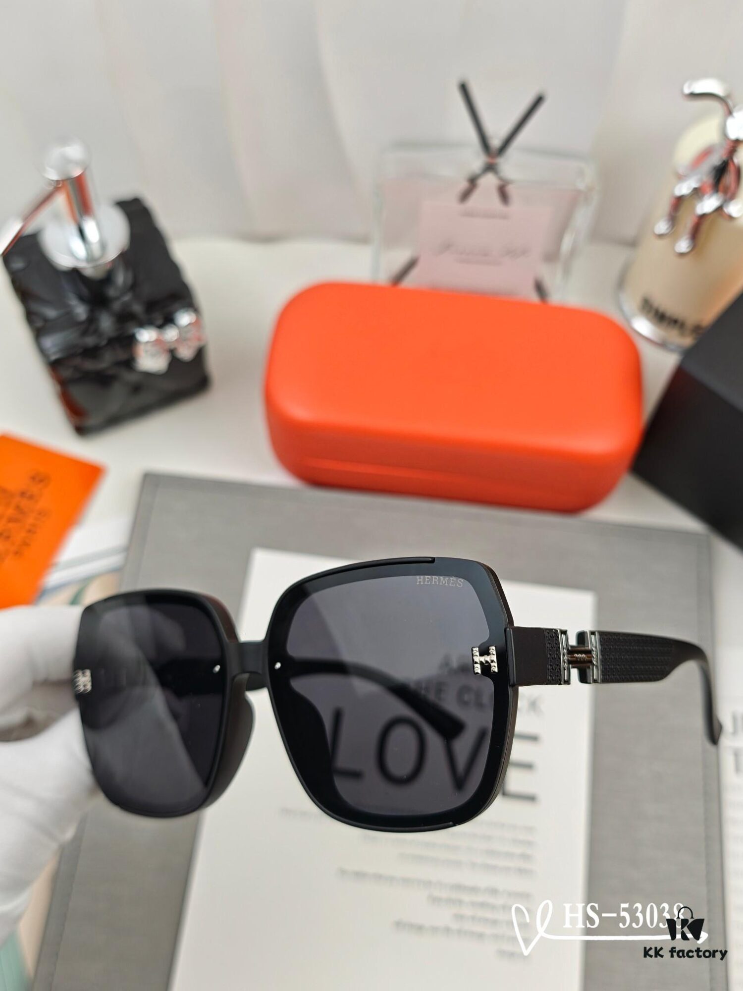 Hermès | New Arrival Sunglasses with Polarized Lenses, Lightweight TR90 Frame, UV & Glare Protection, Fashionable Driving & Travel Eyewear