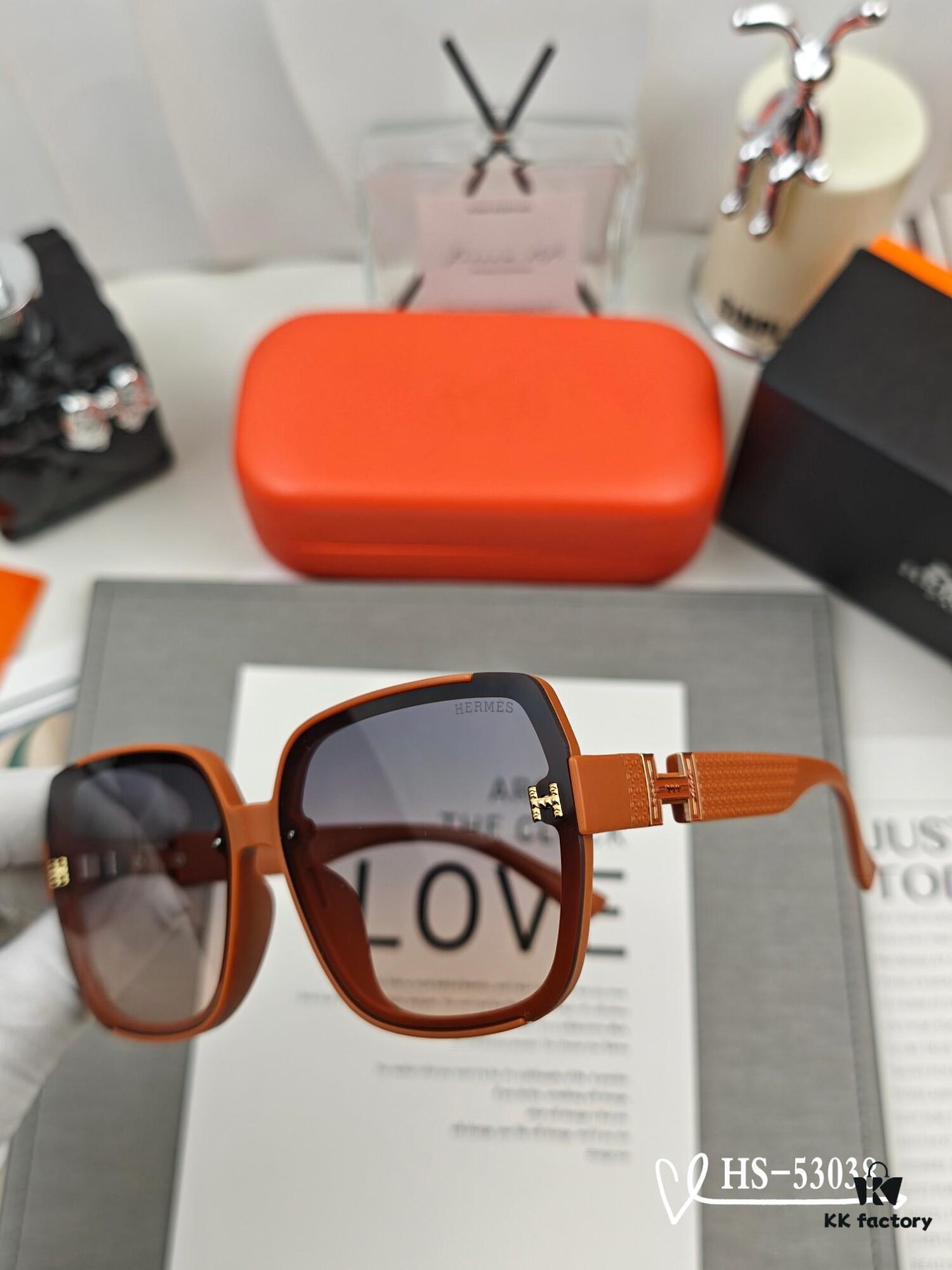 Hermès | New Arrival Sunglasses with Polarized Lenses, Lightweight TR90 Frame, UV & Glare Protection, Fashionable Driving & Travel Eyewear