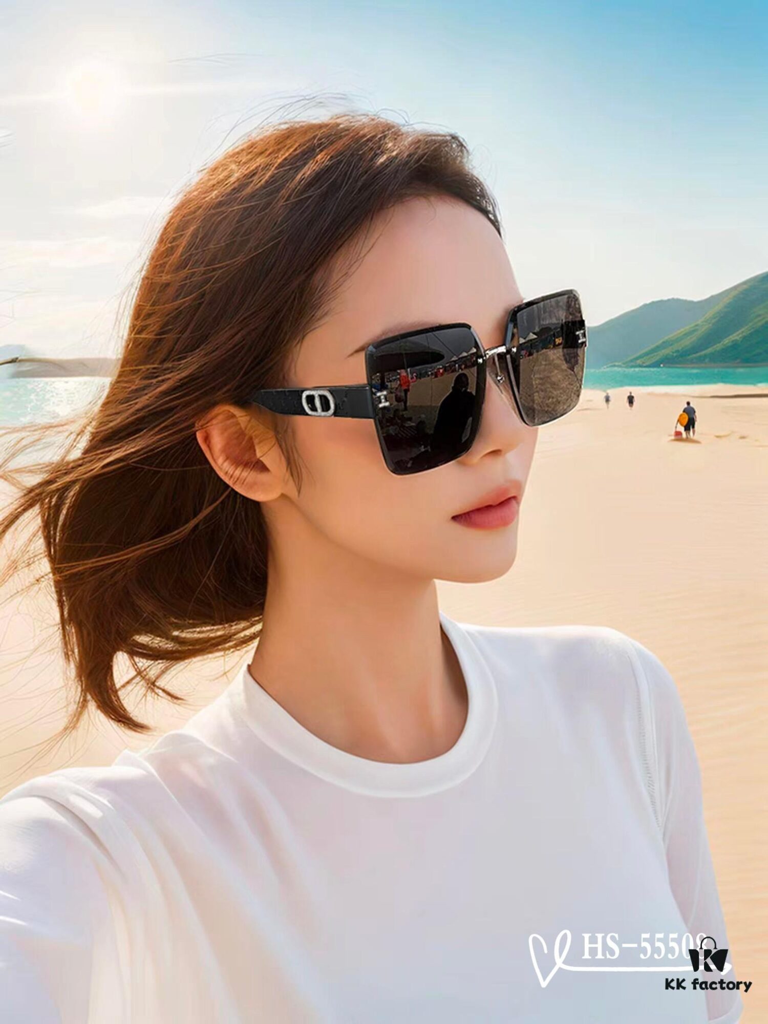 Hermes - New Model Sunglasses with Polarized Lenses, Lightweight TR90 Frame, UV Protection for Travel and Fashion Use