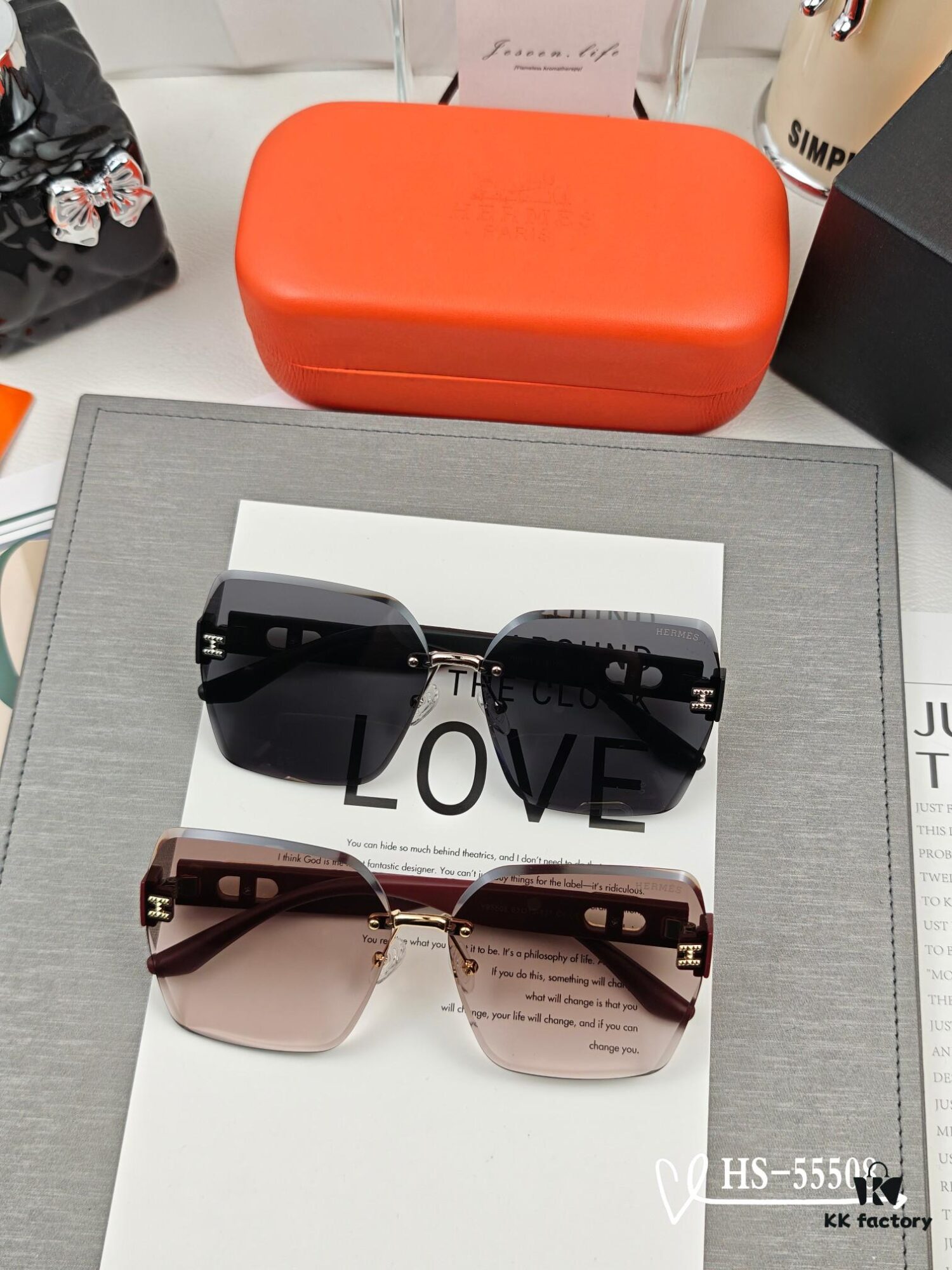Hermes - New Model Sunglasses with Polarized Lenses, Lightweight TR90 Frame, UV Protection for Travel and Fashion Use