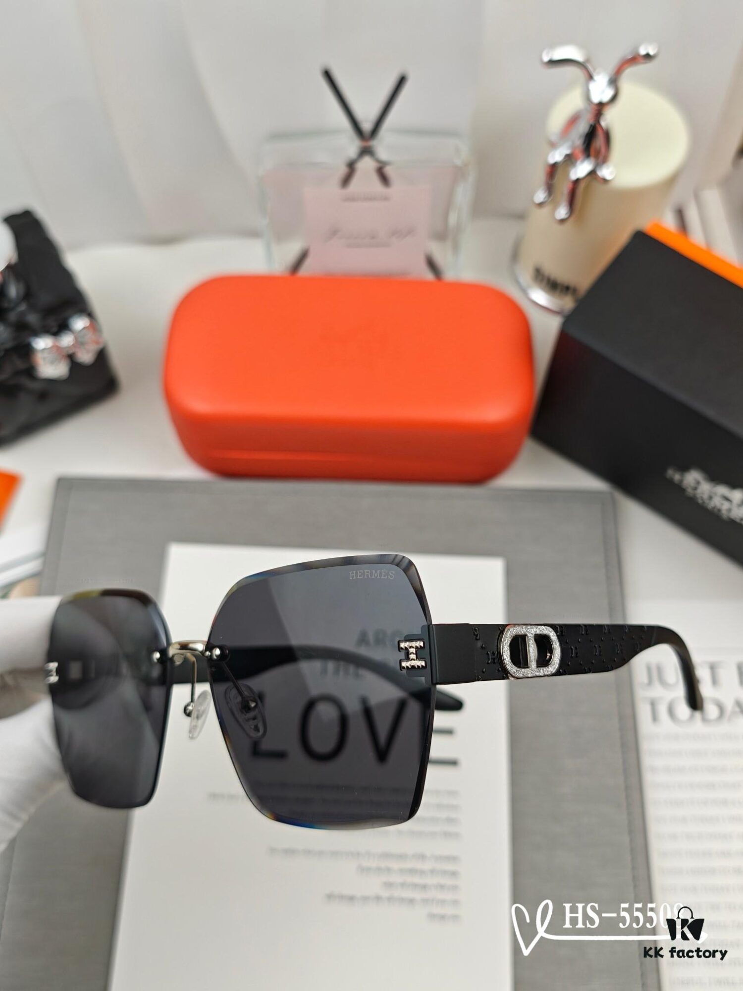 Hermes - New Model Sunglasses with Polarized Lenses, Lightweight TR90 Frame, UV Protection for Travel and Fashion Use