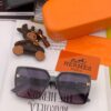 HERMES 2025 Spring New Arrival Original Release Famous Internet Super Popular Blue Classic Luxury Global Fashion Square Sunglasses