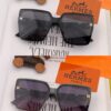 HERMES 2025 Spring New Arrival Original Release Viral Ultra-Hot Classic Luxury Fashion Square Sunglasses