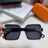 Hermes 2024 New Women's Square Oversized Sunglasses for Round Faces, Slimming UV Protection Sunglasses with Premium Look, Ideal for Travel and Sun Protection